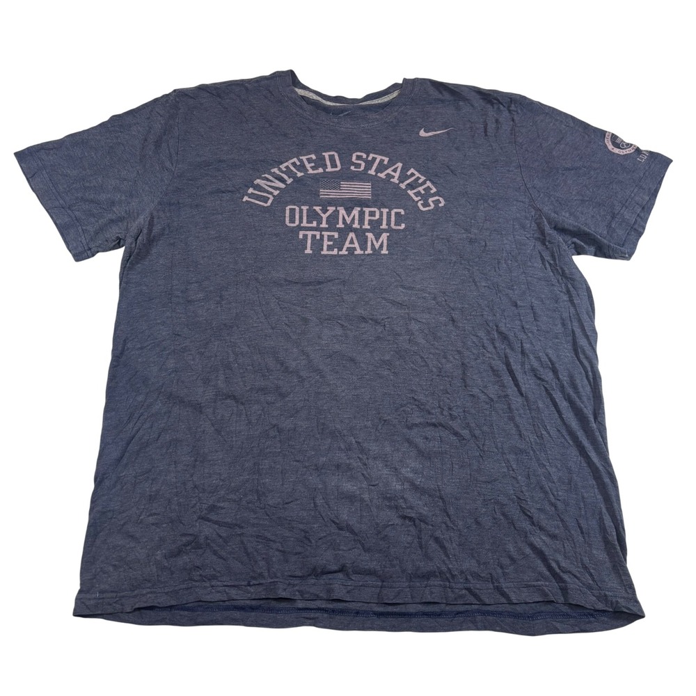 Nike Men's 2XL United States Olympic Team T-Shirt Blue London